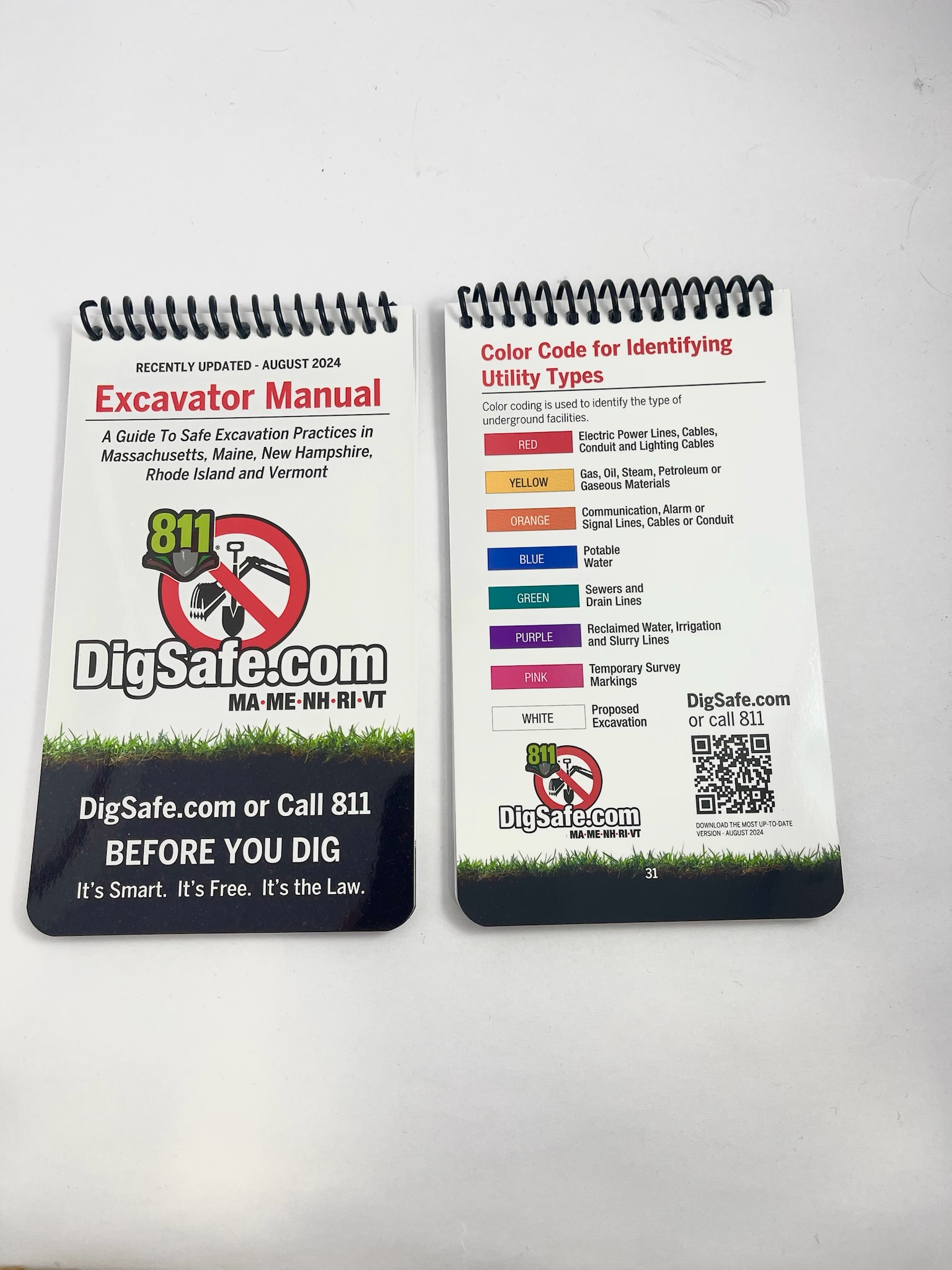 Printed Excavator Manuals